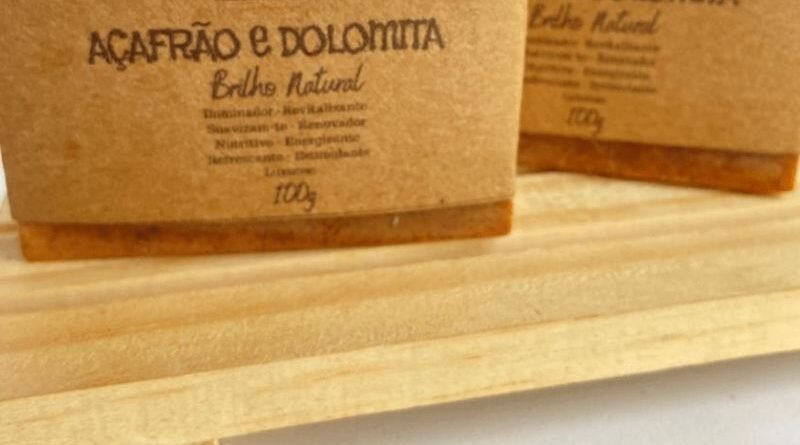 Sabão açafrao e dolomita