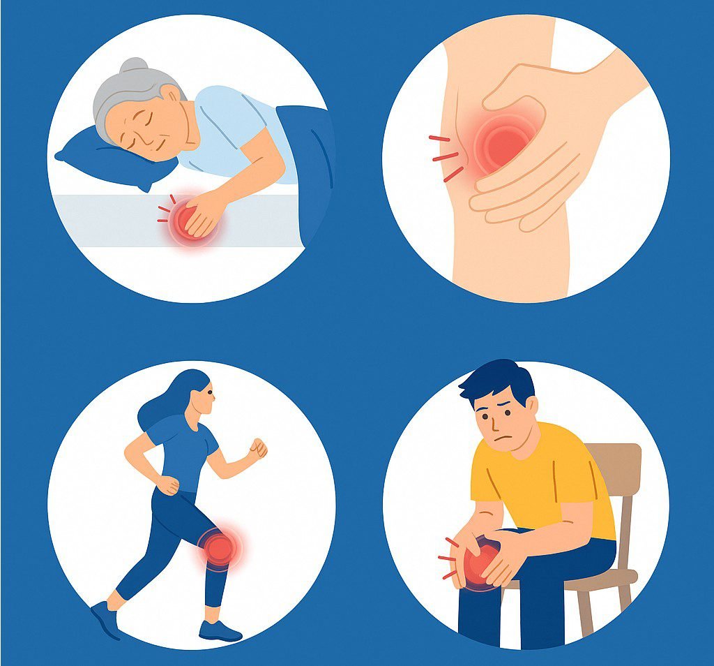 Dor-no-Joelho-a-noite Dor no Joelho à Noite: O Que Pode Ser e o Que Fazer Hoje Para Dormir Melhor