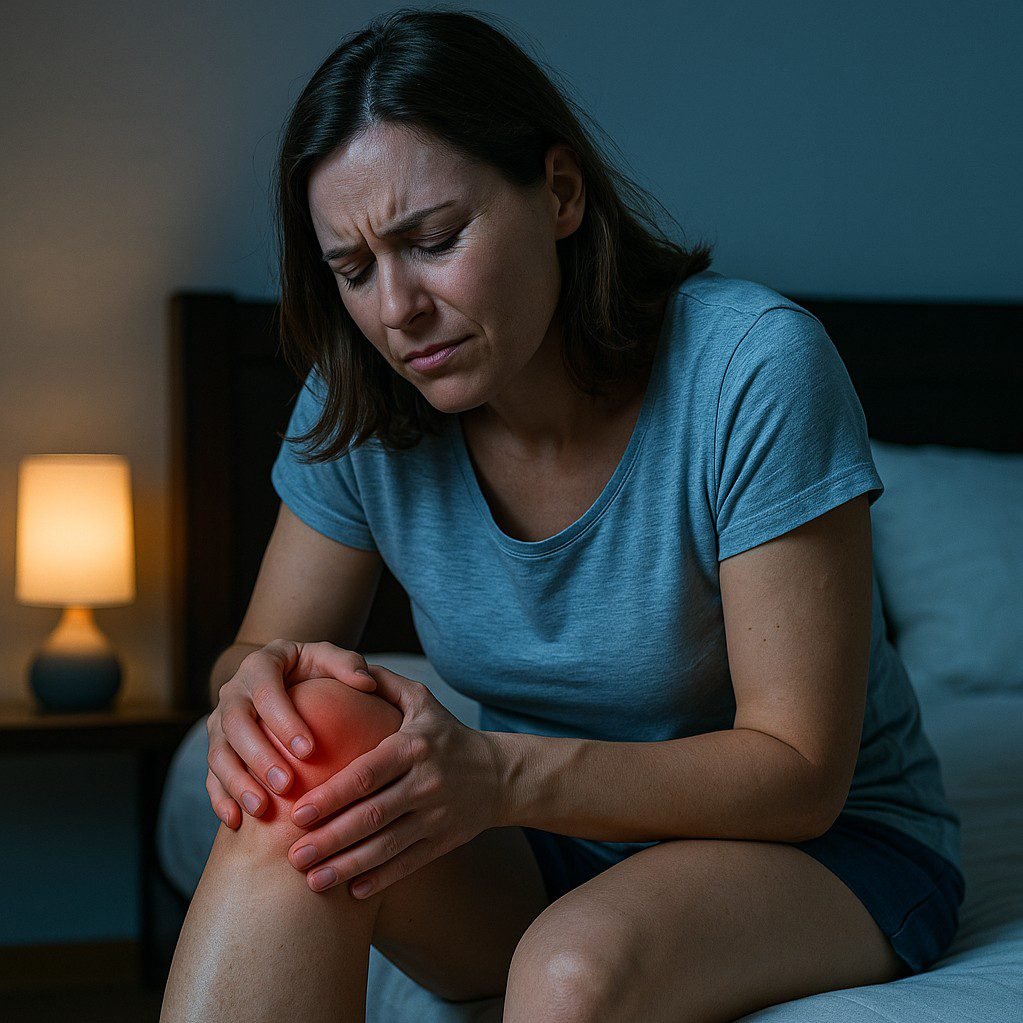 inflamacao-no-Joelho-4 Dor no Joelho à Noite: O Que Pode Ser e o Que Fazer Hoje Para Dormir Melhor